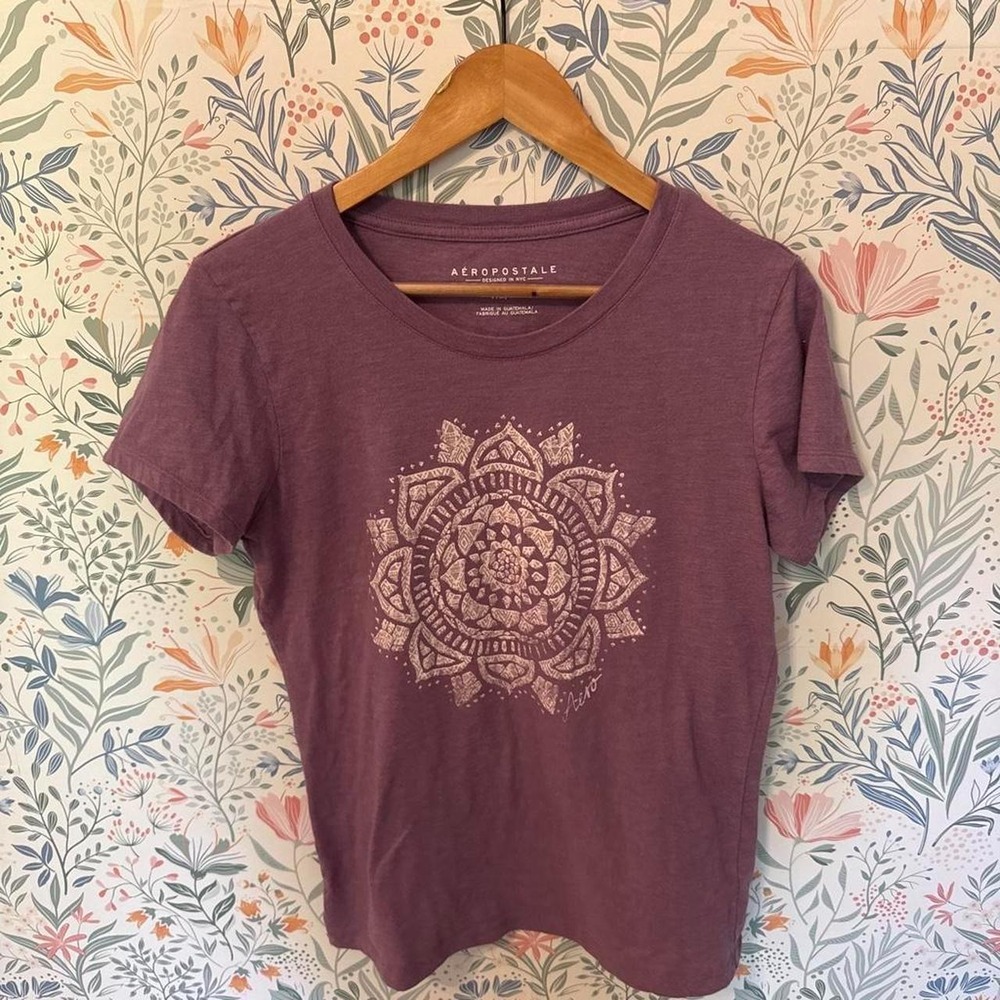 Y2K‎ Aeropostale Purple Mandala Graphic Tee
